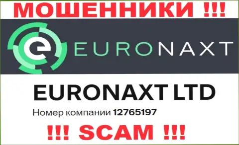 Не взаимодействуйте с EuroNaxt Com, регистрационный номер (12765197) не причина вводить финансовые средства