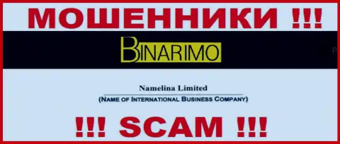 Юридическим лицом Намелина Лимитед является - Namelina Limited