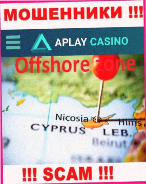 Базируясь в оффшоре, на территории Cyprus, APlayCasino Com свободно надувают лохов