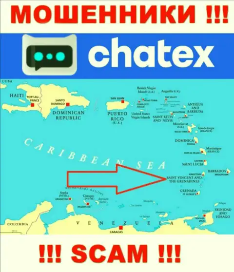 Не доверяйте махинаторам Chatex, т.к. они разместились в оффшоре: Сент-Винсент и Гренадины