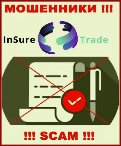 Доверять InSure-Trade Io не нужно ! У себя на веб-сервисе не разместили лицензию на осуществление деятельности