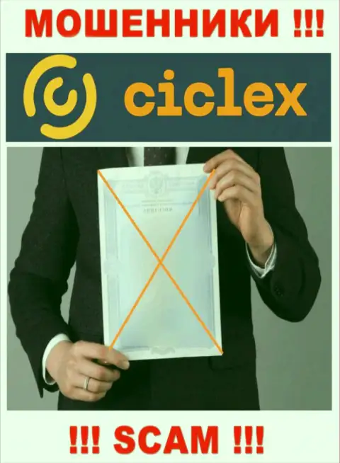 Инфы о лицензии организации Ciclex у нее на официальном ресурсе НЕ РАСПОЛОЖЕНО