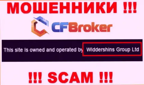 Юридическое лицо, владеющее internet-ворами ЦФ Брокер - это Widdershins Group Ltd