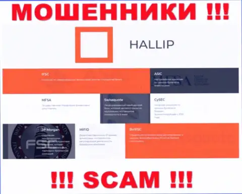 У компании Hallip Com есть лицензия от мошеннического регулятора - IFSC