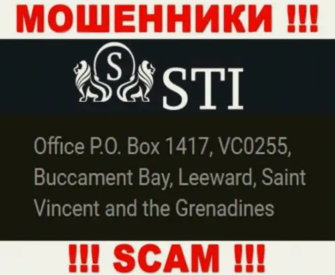 Saint Vincent and the Grenadines - это юридическое место регистрации компании STOKTRADEINVEST LTD