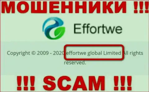 На информационном ресурсе Effortwe 365 написано, что Effortwe Global Limited - это их юридическое лицо, но это не значит, что они надежные