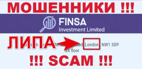 Финса Инвестмент Лимитед - это МОШЕННИКИ, лишающие денег клиентов, офшорная юрисдикция у организации липовая