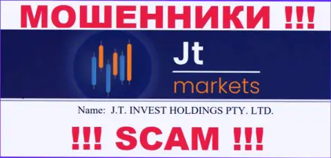 Вы не сбережете собственные денежные активы имея дело с JTMarkets, даже в том случае если у них имеется юридическое лицо J.T. INVEST HOLDINGS PTY. LTD