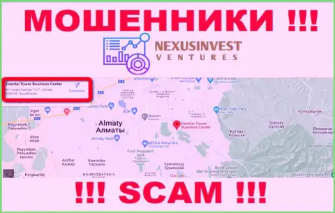 Опасно отправлять кровные NexusInvestCorp Com !!! Указанные мошенники показали ложный адрес