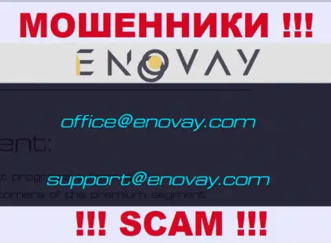 Е-мейл, который internet-ворюги EnoVay представили у себя на официальном веб-ресурсе