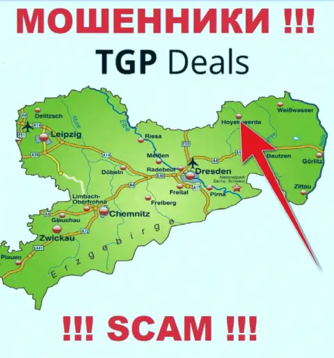 Офшорный адрес регистрации организации TGP Deals фикция - аферисты !!!