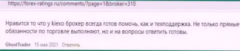 Мнение трейдера об деятельности дилинговой организации Киехо ЛЛК на сайте Forex-Ratings Ru