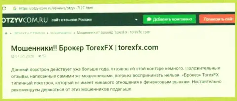 ЖУЛЬНИЧЕСТВО, ЛОХОТРОН и ВРАНЬЕ - обзор неправомерных действий компании TorexFX
