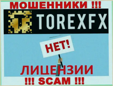 Разводилы Торекс ФХ действуют незаконно, потому что не имеют лицензионного документа !!!